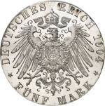 Prusse, Guillaume II (1888-1918). 5 mark ... 