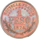 Orélie-Antoine Ier (1860-1878). Peso 1874, ... 