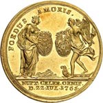 Leopold II (1790-1792). Médaille en or au ... 