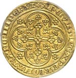 Flandres, Louis de Mâle (1346-1384). Écu ... 
