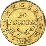 Joseph Napoléon (1808-1813). 20 pesetas ... 