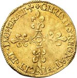 Charles X (1589-1594). Écu d’or 2ème ... 