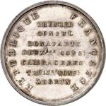 Consulat (1799-1804). Médaille en argent ... 