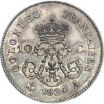 Louis XVIII (1814-1824). 10 centimes 1824, ... 