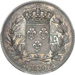 Charles X (1824-1830). 2 francs 1830 A, ... 