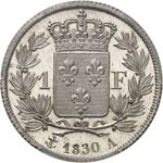 Charles X (1824-1830). 1 franc 1830 A, ... 