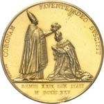 Charles X (1824-1830). Médaille en or ... 