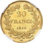 Louis Philippe Ier (1830-1848). 20 francs ... 