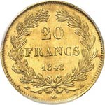 Louis Philippe Ier (1830-1848). 20 francs ... 