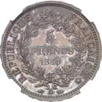 IIe République (1848-1852). 5 francs 1849 ... 