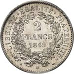 IIe République (1848-1852). 2 francs 1849 ... 