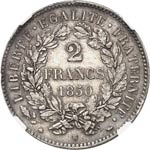IIe République (1848-1852). 2 francs 1850 ... 
