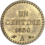 IIe République (1848-1852). 1 centime 1850, ... 