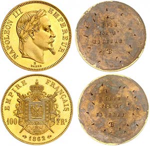 Napoléon III (1852-1870). 100 francs ... 