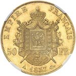 Napoléon III (1852-1870). 50 francs 1857 A, ... 