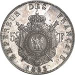 Napoléon III (1852-1870). 5 francs 1853, ... 