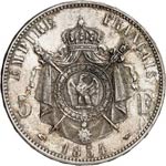 Napoléon III (1852-1870). 5 francs 1854 A, ... 