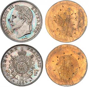 Napoléon III (1852-1870). 2 francs ... 