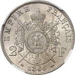 Napoléon III (1852-1870). 2 francs 1866 K, ... 