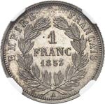 Napoléon III (1852-1870). 1 franc 1853 A, ... 