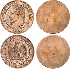 Napoléon III (1852-1870). 10 centimes ... 