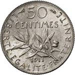 IIIe République (1870-1940). 50 centimes ... 