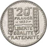 IIIe République (1870-1940). 20 francs ... 