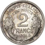 IIIe République (1870-1940). 2 francs ... 