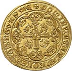 Édouard III (1327-1377). 1/2 noble d’or, ... 