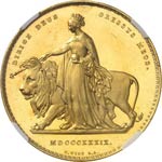 Victoria (1837-1901). Una 1839, 5 souverains ... 