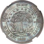République. 10 pesos 1871, essai en bronze. ... 