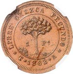 République. Peso 1862 TA, Tegucigalpa, ... 