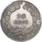 20 cent 1889 A, Paris, flan bruni. Av. La ... 