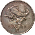 2 florins 1927, essai en bronze, par ... 