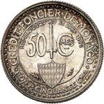 Louis II (1922-1949). 50 centimes 1924, ... 