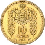 Louis II (1922-1949). 10 francs 1946, essai ... 