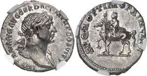 Trajan (98-117). Denier 112-113, Rome.Av. ... 