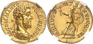 Commode (177-192). Aureus 190-191, Rome.Av. ... 