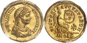 Valentinien II (375-392). Solidus ND ... 