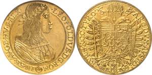 Léopold Ier (1618-1632). 10 ducats 1659, ... 