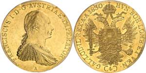 François Ier (1792-1835). 4 ducats 1830, A, ... 