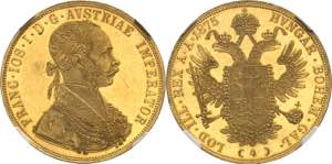 François-Joseph Ier (1848-1916). 4 ducats ... 