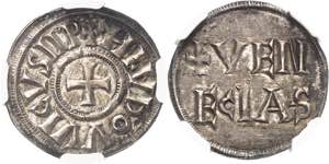 Louis le Pieux (814-840). Denier ND ... 