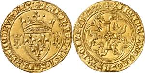 Charles VII (1422-1461). Écu d’or à la ... 