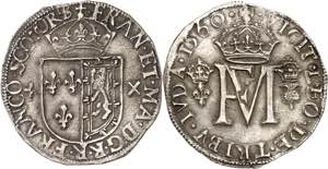 François II (1559-1560). Teston d’argent ... 