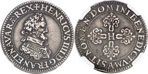 Henri IV (1589-1610). Piéfort de poids ... 