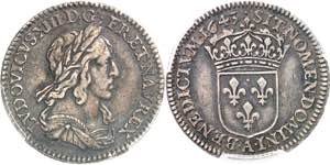 Louis XIII (1610-1643). Piéfort double (au ... 