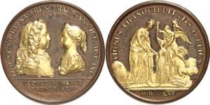 Louis XV (1715-1774). Médaille, projet de ... 