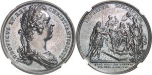 Louis XV (1715-1774). Médaille, la ... 