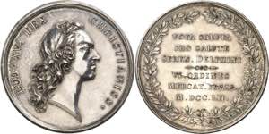 Louis XV (1715-1774). Médaille d’argent, ... 
